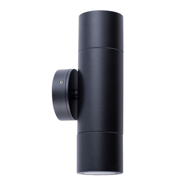 Pillar Light Up/Down GU10 Black IP65 Round Back Plate Fast shipping On sale