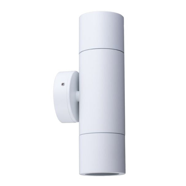 Pillar Light Up/Down GU10 White IP65 Round Back Plate Fast shipping On sale