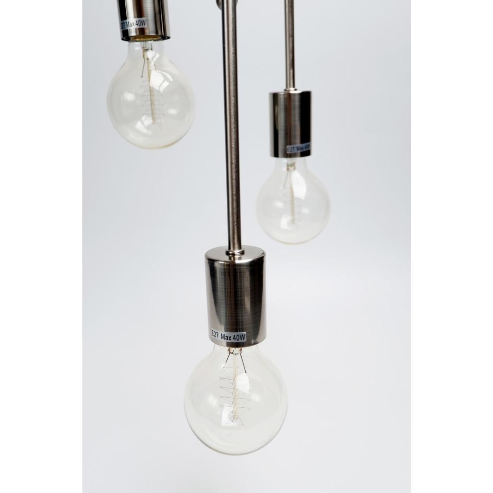 Pisa Modern 3 Tubular Suspension Hanging Pendant Light - Satin Chrome Lamp Fast shipping On sale