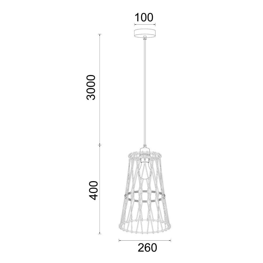PLIER Pendant Lamp Light Interior ES 40W Adjustable Shape Chrome OD200 - 400mm Fast shipping On sale