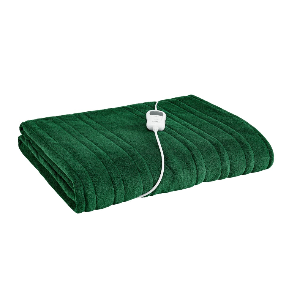 Plush Electric Heated Throw Blanket - Jade 160cm x 130cm 160 Fast shipping On sale