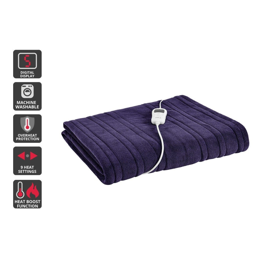 Plush Electric Heated Throw Blanket - Orchid 160cm x 130cm 160 Fast shipping On sale