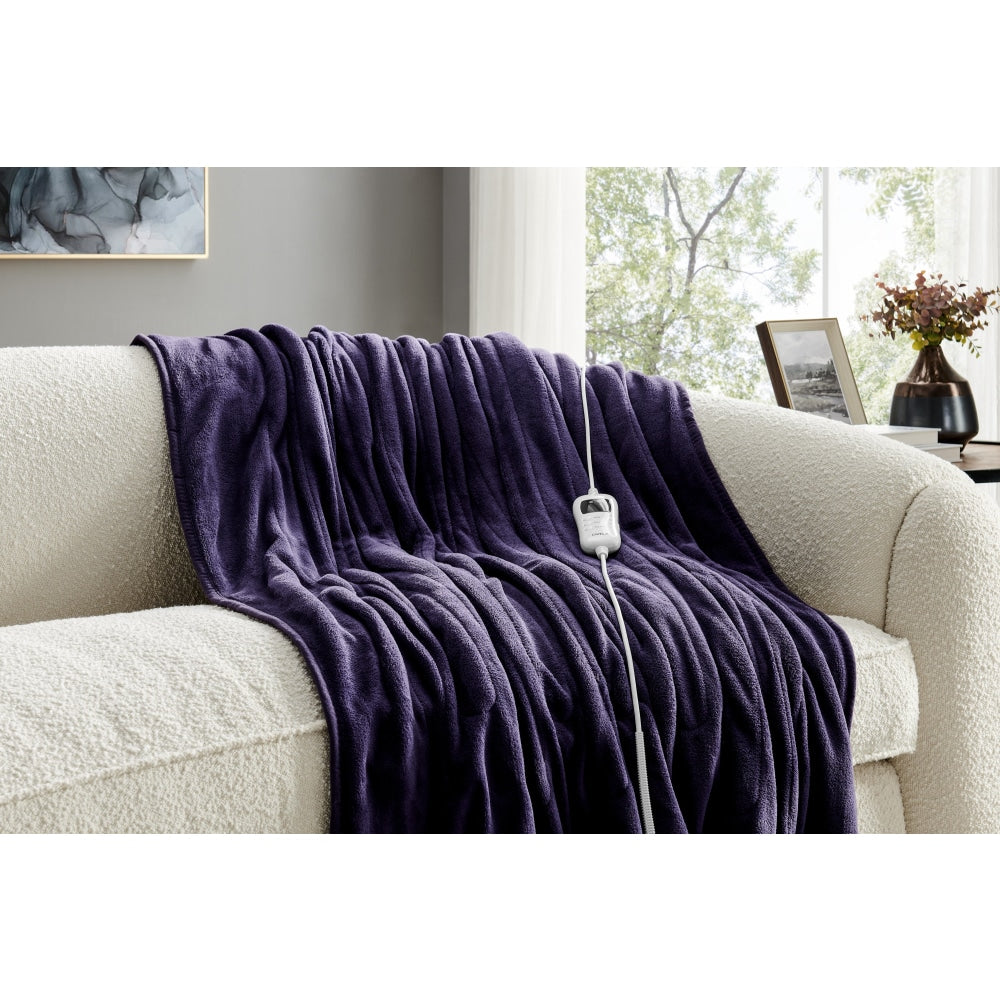 Plush Electric Heated Throw Blanket - Orchid 160cm x 130cm 160 Fast shipping On sale