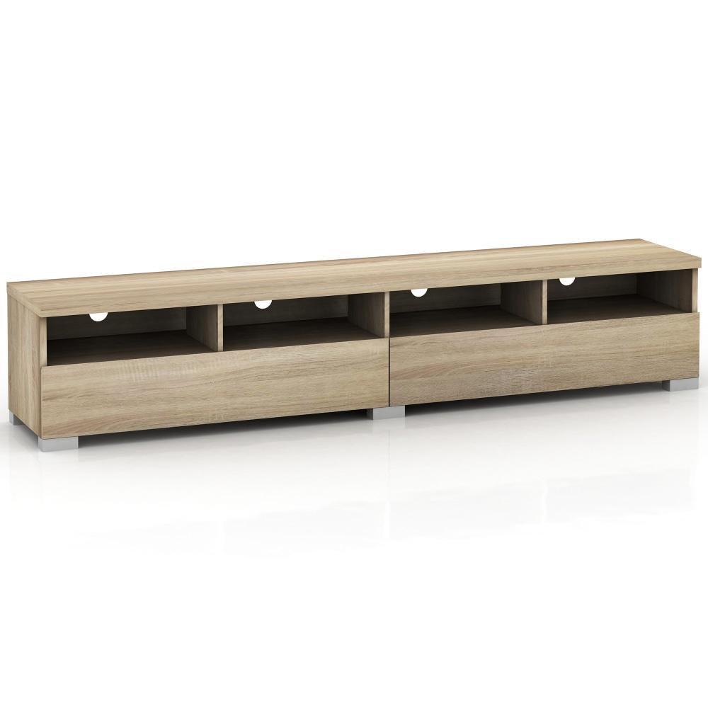 Porto 2 - Drawer TV Stand Entertainment Unit Storage Cabinet 2m - Light Sonoma Oak Fast shipping On sale