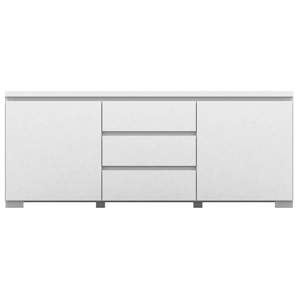 Porto Buffet Sideboard TV Stand Storage Cabinet Cupboard - High Gloss White & Unit Fast shipping On sale