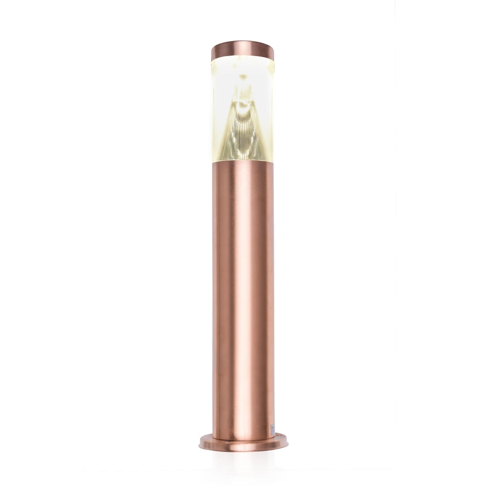 PORTUS Garden Bollard Light 6W Round Copper 3000K IP67 H500mm Anti-Glare 620LM Fast shipping On sale