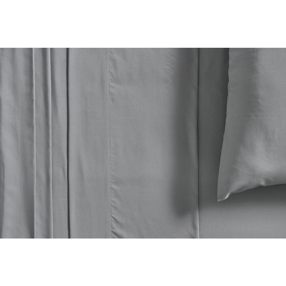 Premium Bamboo Blend Sheet Set - Grey Double Bed Fast shipping On sale
