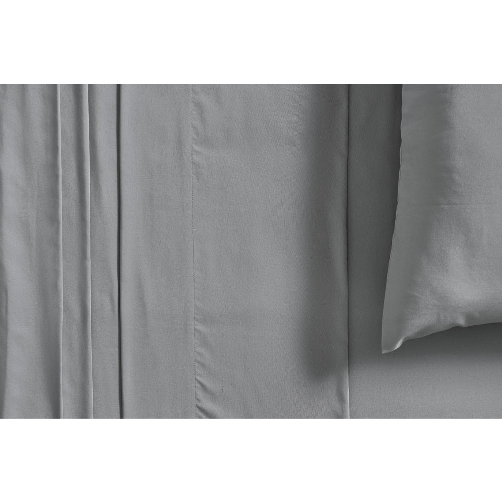 Premium Bamboo Blend Sheet Set - Grey King Bed Fast shipping On sale