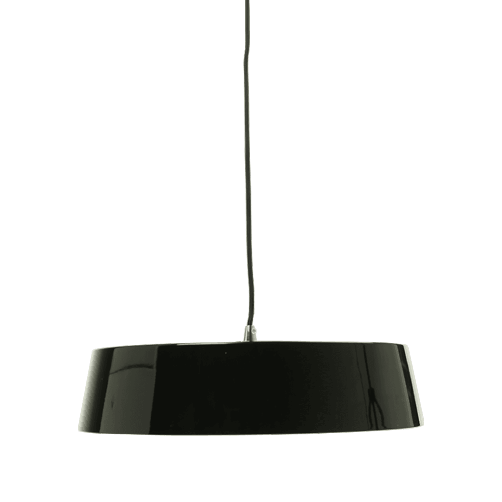 Parra Classic Metal Pendant Light Lamp High Gloss Finish - Black Fast shipping On sale