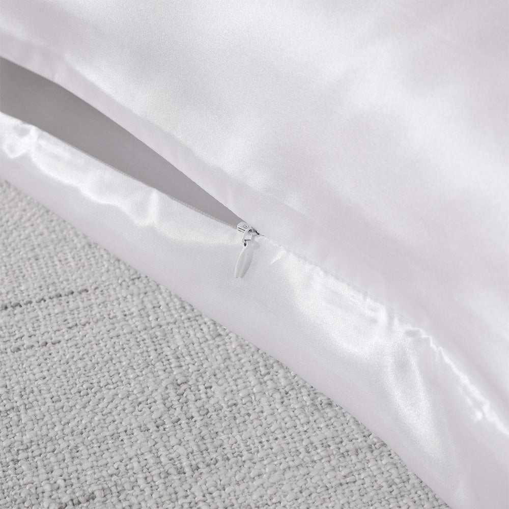 Pure Silk Pillow Case by Royal Comfort-White Bed Sheet Fast shipping On sale