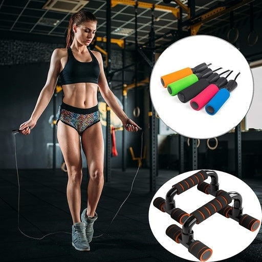 Push Up Bar and Jump Rope Bundle Sports & Fitness Fast shipping On sale