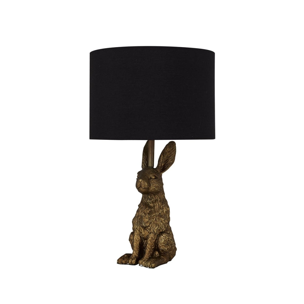 Rabbit Sitting Modern Elegant Table Lamp Desk Light - Gold & Black Fast shipping On sale