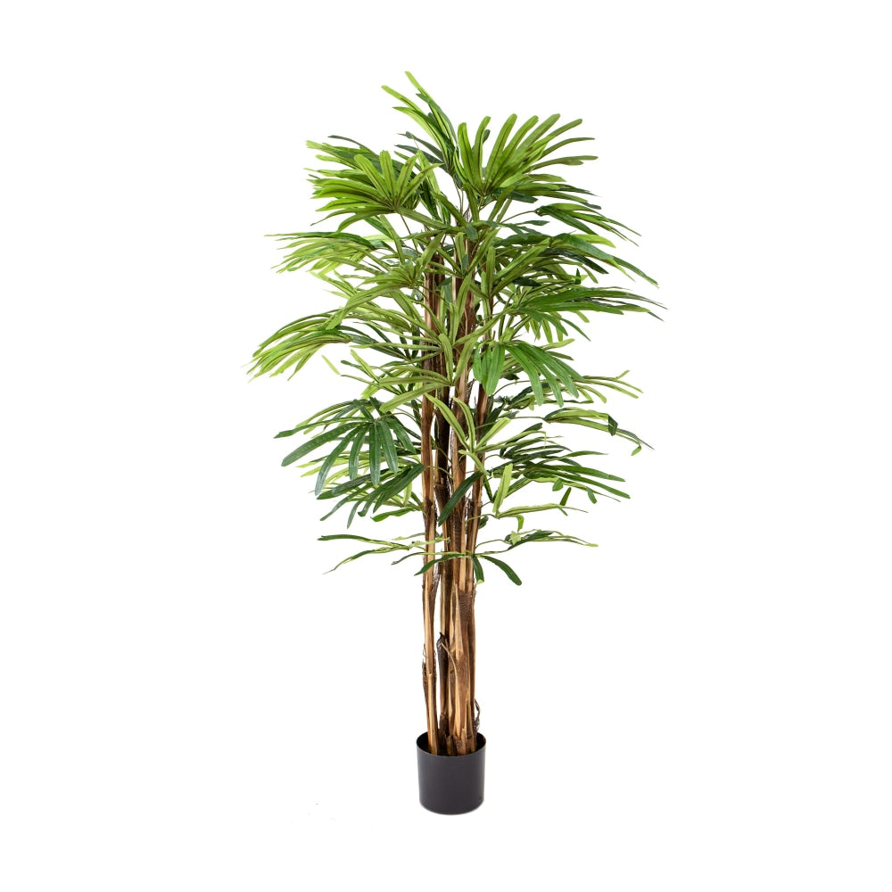 Raphis Palm Tree Artificial Fake Plant Flower Decorative 140cm In Pot Fast shipping On sale