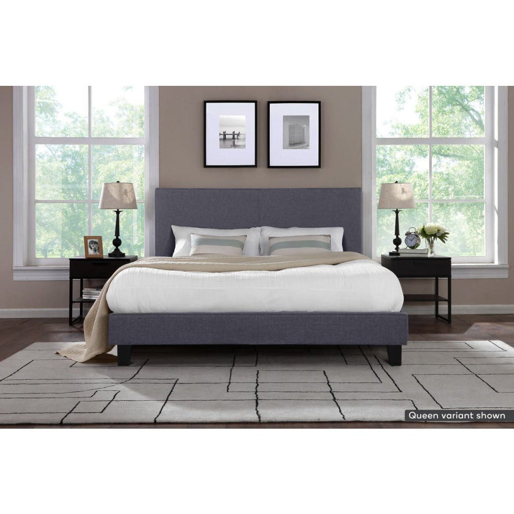 Ravello Collection Bed Frame King Size - Charcoal Grey / Fast shipping On sale