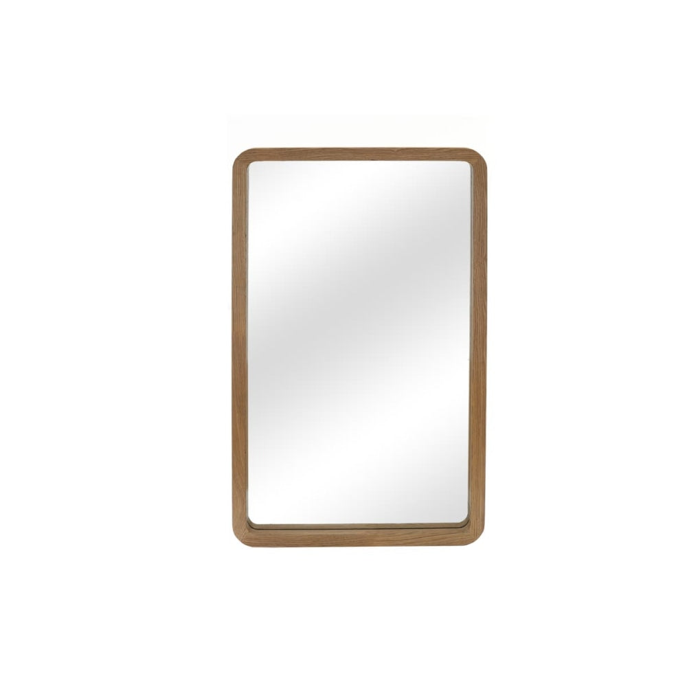 Rectangular Wooden Full Length Mirror Natural Wood Fast shipping On sale