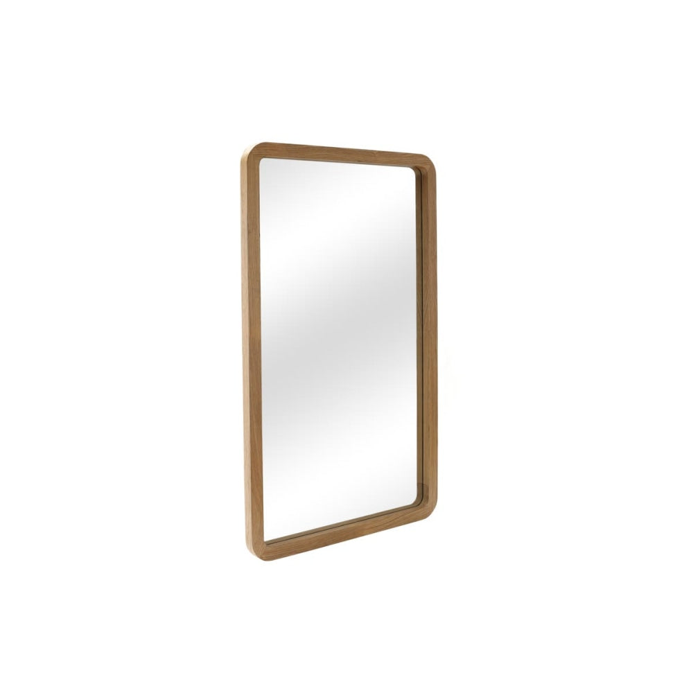 Rectangular Wooden Full Length Mirror Natural Wood Fast shipping On sale