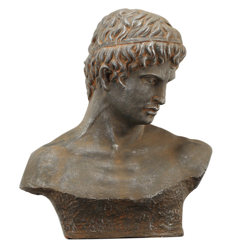 Regal Roman Inspirted Marcus Ceramic Bust Decoration Home Decor Fast shipping On sale