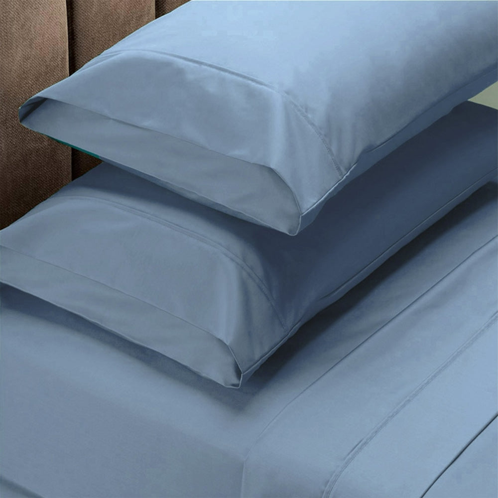 Renee Taylor 1500 Thread count Cotton Blend Sheet sets King Indigo Bed Fast shipping On sale