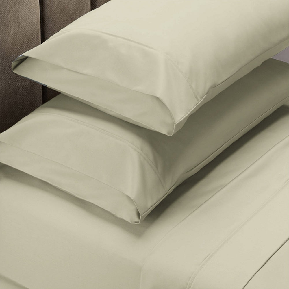 Renee Taylor 1500 Thread count Cotton Blend Sheet sets King Ivory Bed Fast shipping On sale