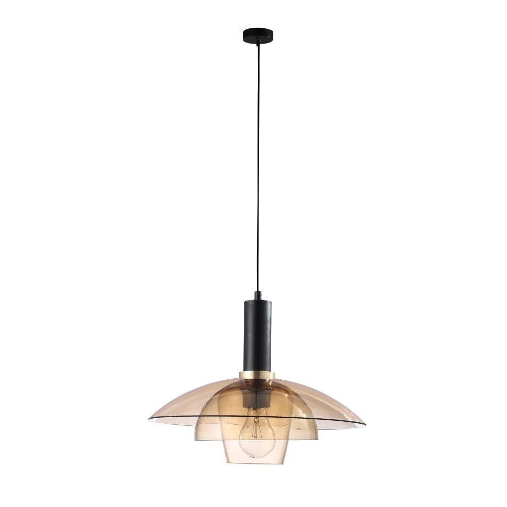 Revivo Modern 3 - Inverted Bowl Design Pendant Lamp Light Amber Fast shipping On sale