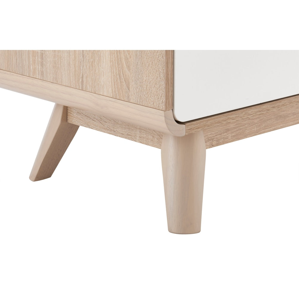 Robin Bedside Nightstand Side Table - White Fast shipping On sale