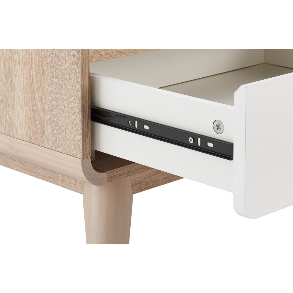 Robin Bedside Nightstand Side Table - White Fast shipping On sale