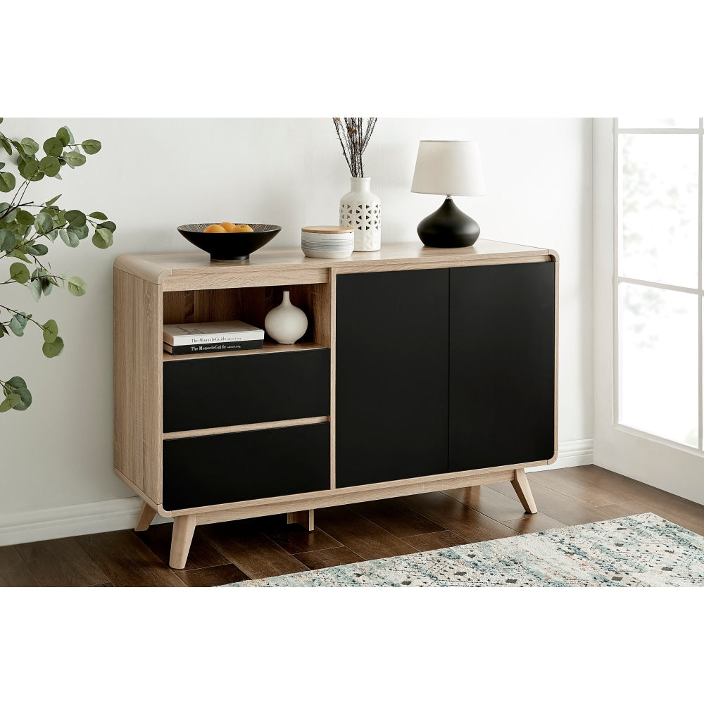 Robin Buffet Unit Sideboard Storage Cabinet - Black & Fast shipping On sale