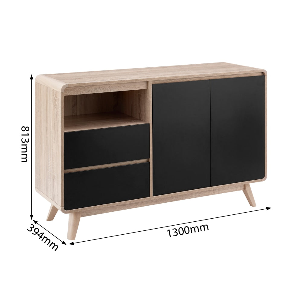 Robin Buffet Unit Sideboard Storage Cabinet - Black & Fast shipping On sale