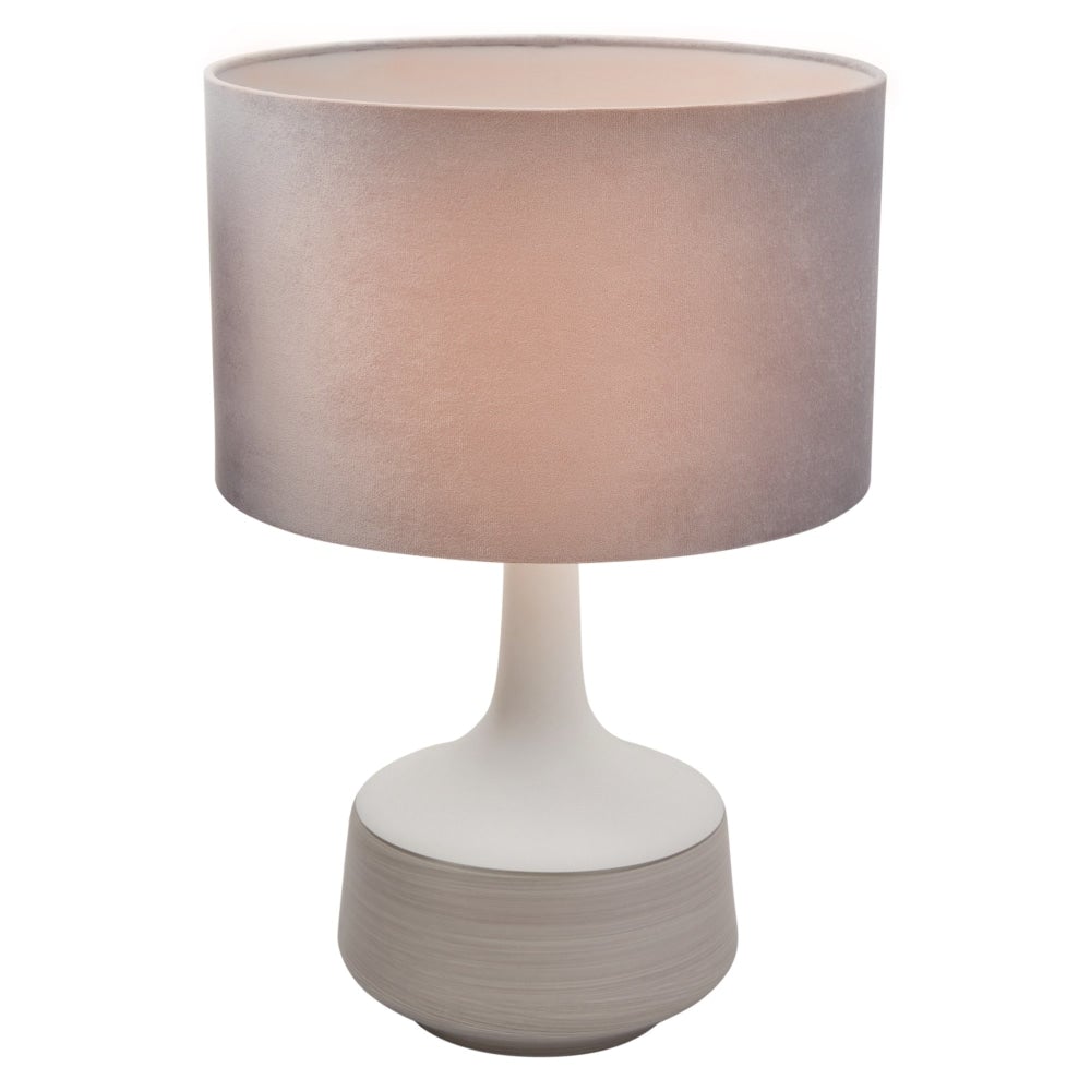Rome Ceramic Base Table Desk Lamp - Grey Fast shipping On sale