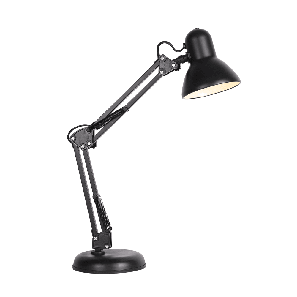 Rook Adjustable Table Desk Lamp - Black Fast shipping On sale