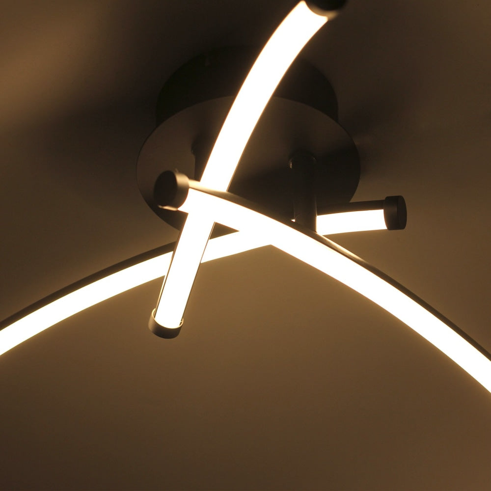 Rosewarn Dimmable 3 Lights LED Modern Elegant Pendant Lamp Ceiling Light - Black Fast shipping On sale