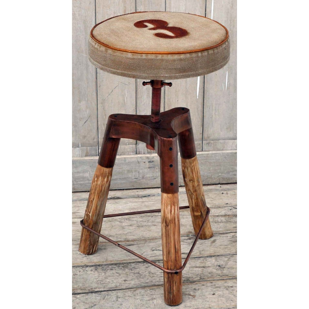 Roy Industrial Rustic Wind-Up Kitchen Counter Bar stool Stool Fast shipping On sale