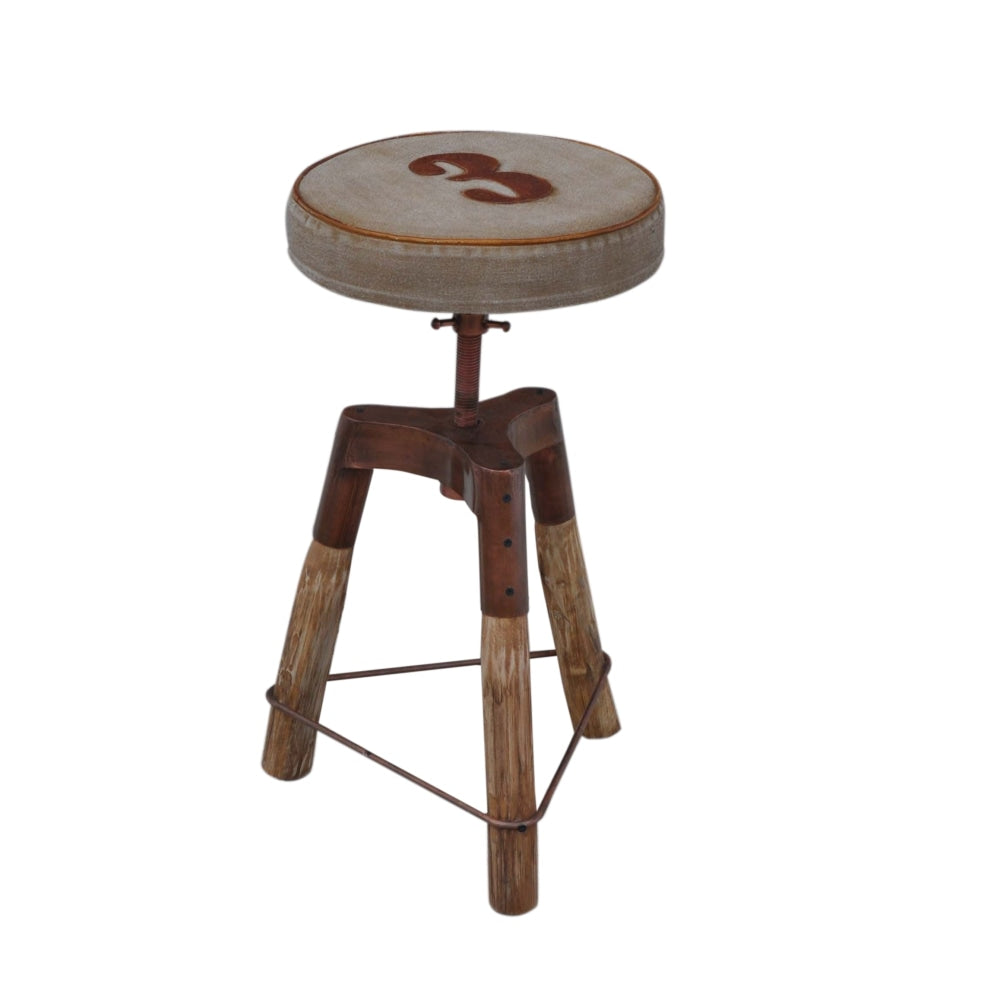 Roy Industrial Rustic Wind-Up Kitchen Counter Bar stool Stool Fast shipping On sale