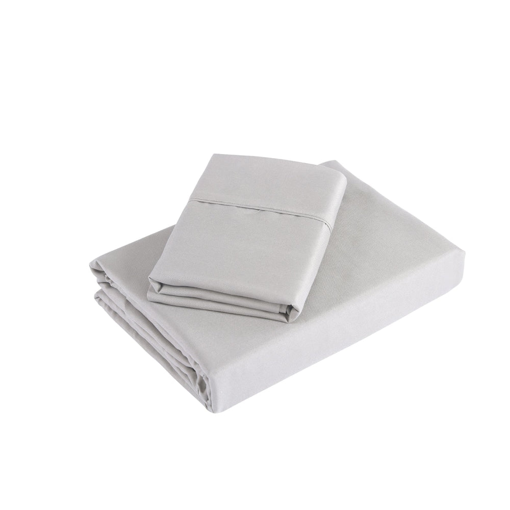 Royal Comfort 1200TC Ultrasoft 4 Piece Sheet Set - Double - Silver Bed Fast shipping On sale