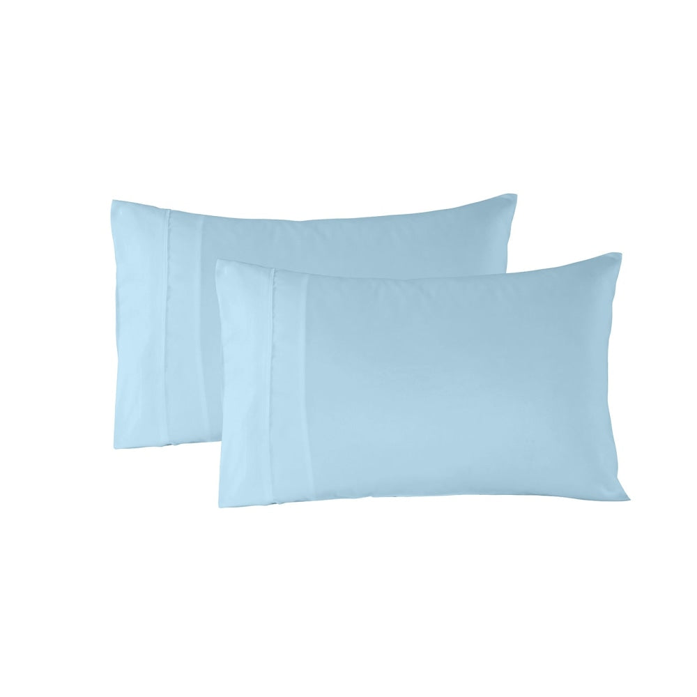 Royal Comfort 1200TC Ultrasoft 4 Piece Sheet Set - Queen - Sky Blue Bed Fast shipping On sale