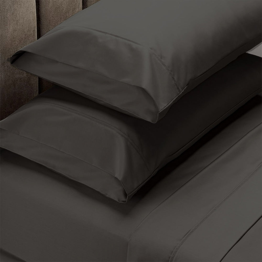 Royal Comfort 1500TC Cotton Rich Fitted 4 PC sheet Sets Double-Dusk Grey Bed Sheet Fast shipping On sale