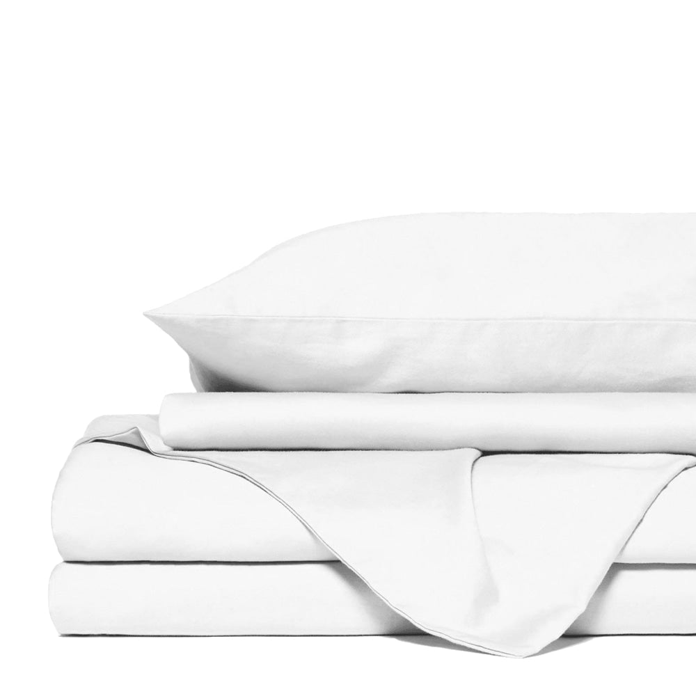 Royal Comfort 1500TC Cotton Rich Fitted 4 PC sheet Sets Double-White Bed Sheet Fast shipping On sale