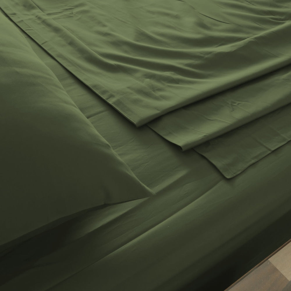Royal Comfort - Balmain 1000TC Bamboo cotton Sheet Sets (King) - Olive Bed Fast shipping On sale
