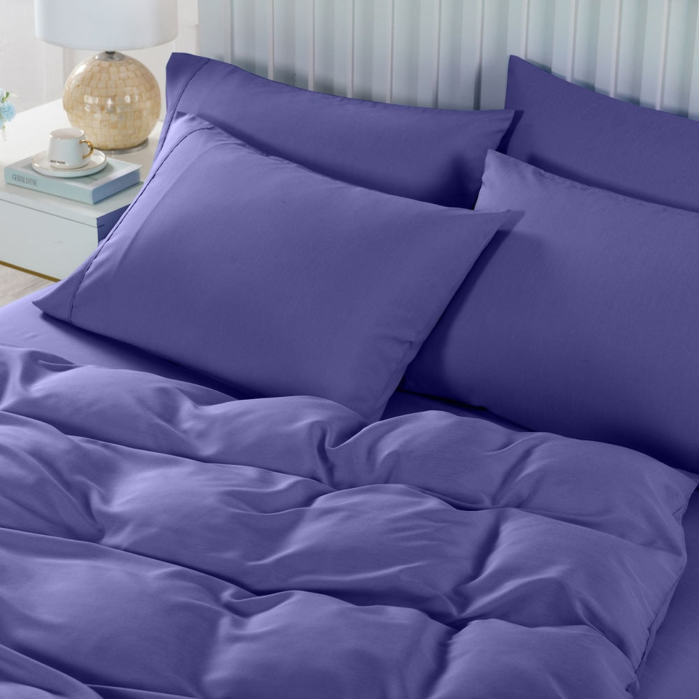 Royal Comfort Bamboo Cooling 2000TC 6-Piece Combo Set -Double-Royal Blue Bed Sheet Fast shipping On sale