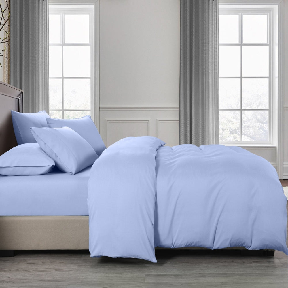 Royal Comfort Bamboo Cooling 2000TC 6-Piece Combo Set -King-Light Blue Bed Sheet Fast shipping On sale