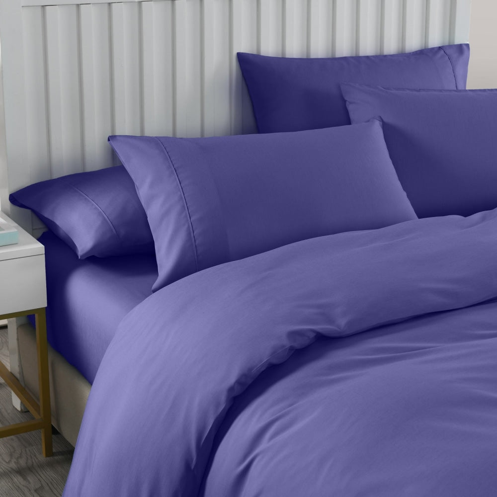 Royal Comfort Bamboo Cooling 2000TC Quilt Cover Set - King-Royal Blue Fast shipping On sale