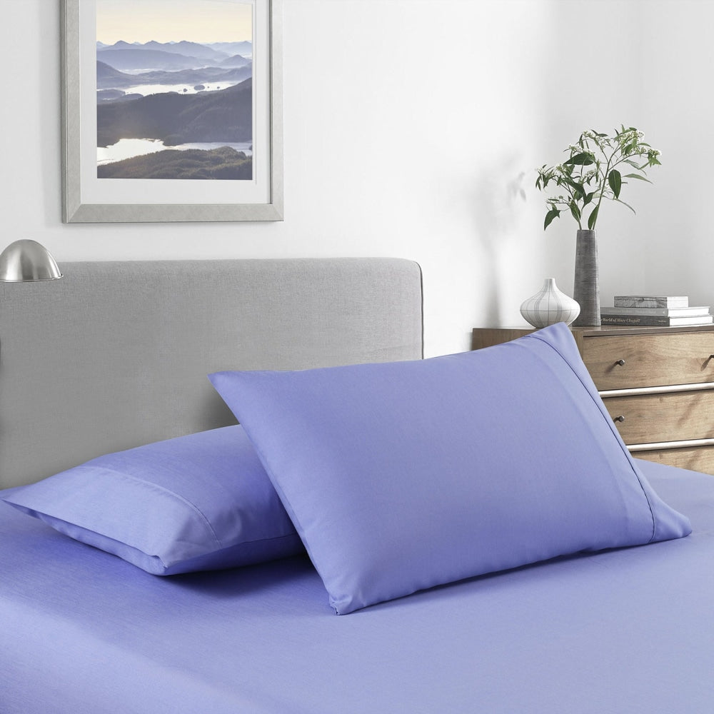 Royal Comfort Bamboo Cooling 2000TC Sheet Set - Double-Mid Blue Bed Fast shipping On sale