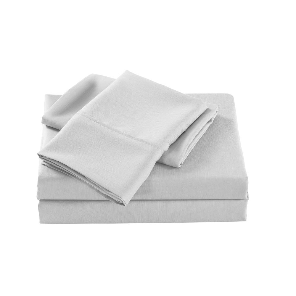 Royal Comfort Bamboo Cooling 2000TC Sheet Set Double - Pearl Stone Bed Fast shipping On sale