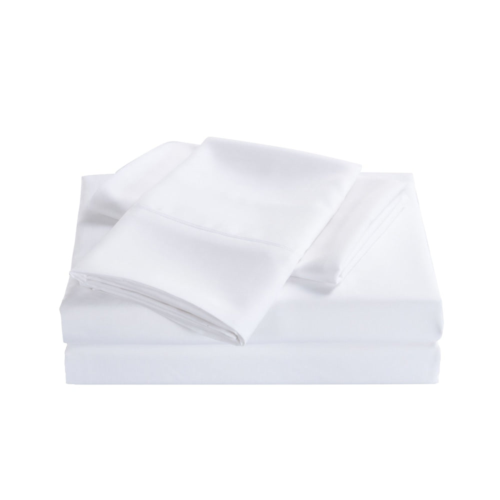 Royal Comfort Bamboo Cooling 2000TC Sheet Set - Double-White Bed Fast shipping On sale