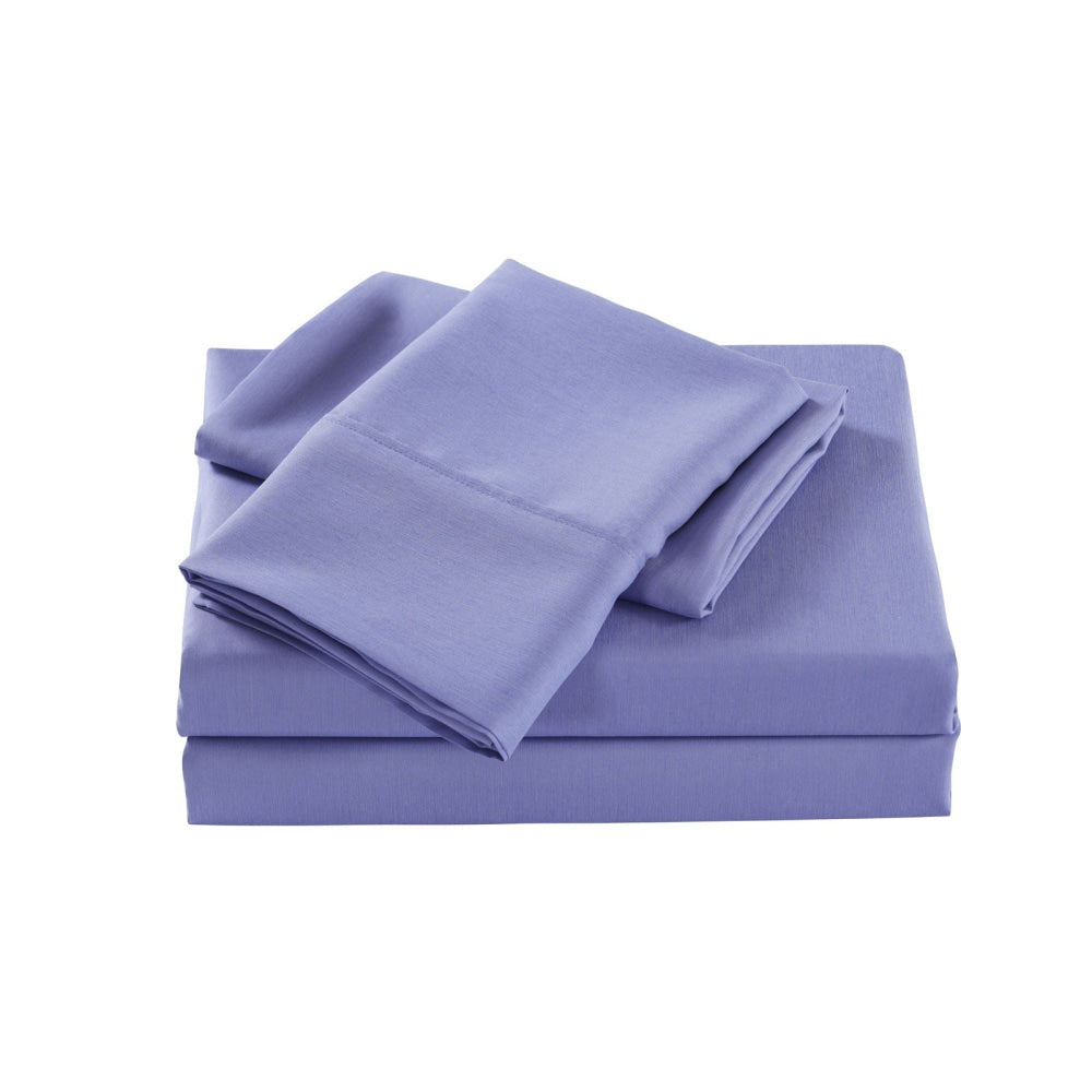 Royal Comfort Bamboo Cooling 2000TC Sheet Set - King Single-Mid Blue Bed Fast shipping On sale