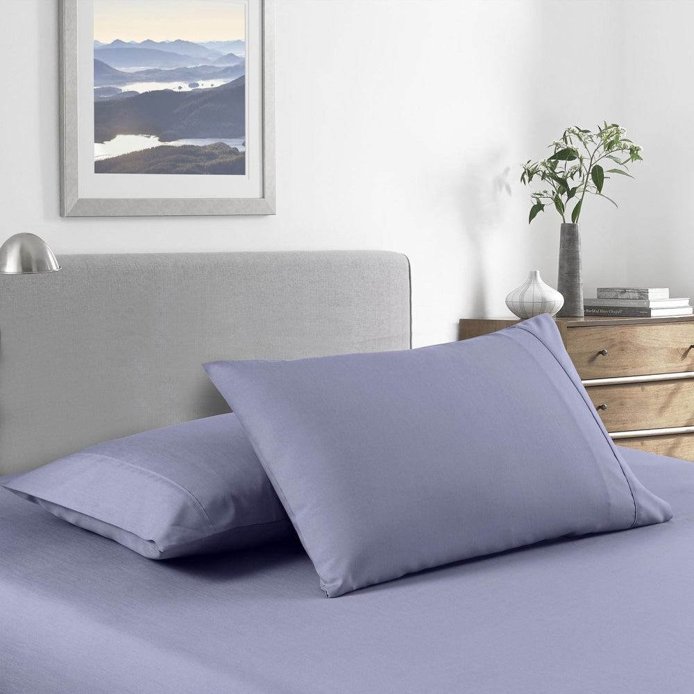Royal Comfort Bamboo Cooling 2000TC Sheet Set - Queen-Lilac Grey Bed Fast shipping On sale