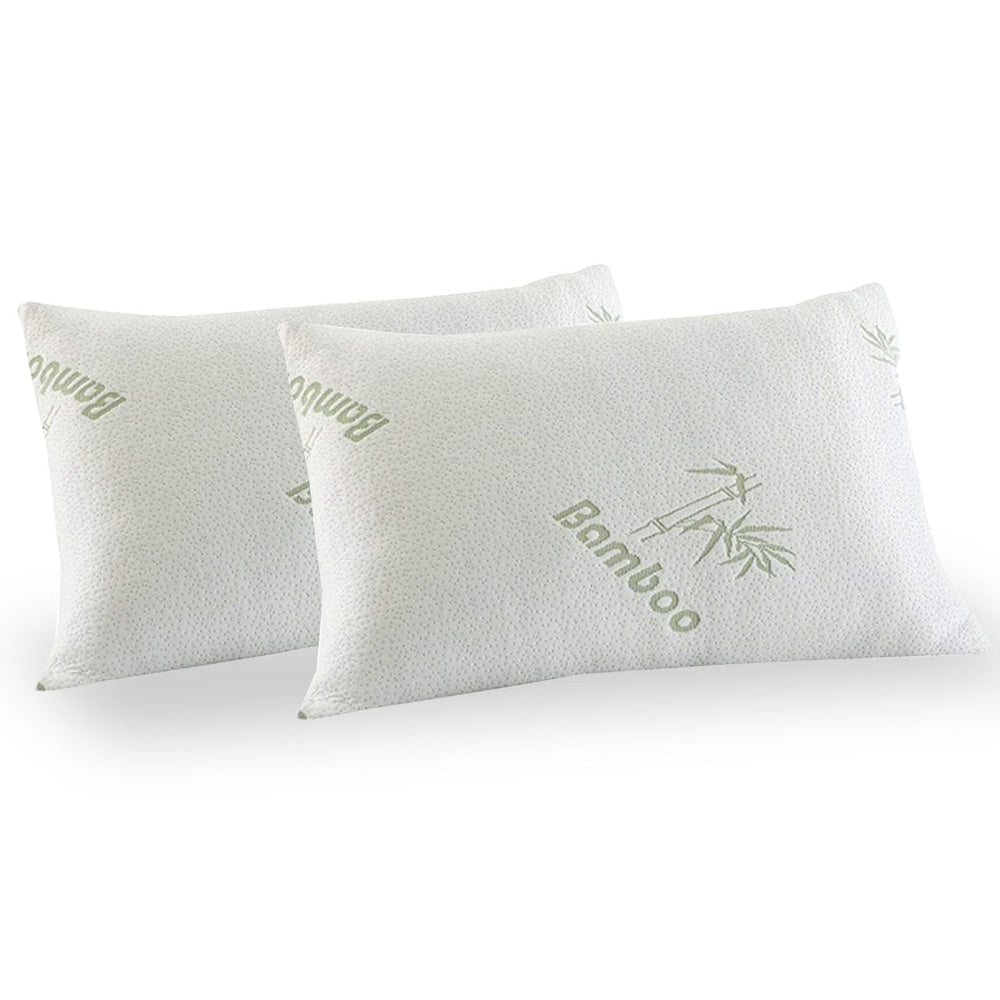 ROYAL COMFORT BAMBOO COVERED MEMORY FOAM PILLOW - 2PK Pillow Fast shipping On sale