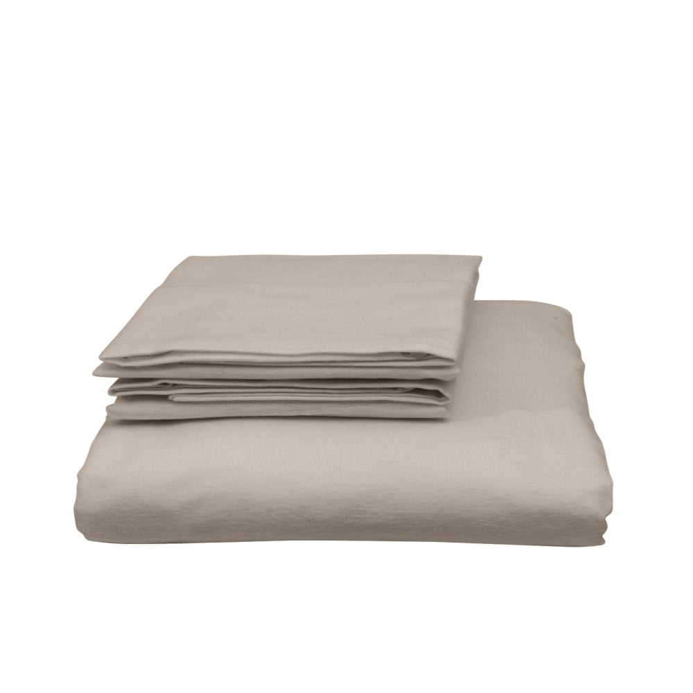 Royal Comfort Blended Bamboo Quilt Cover Sets -Warm Grey-Double Fast shipping On sale