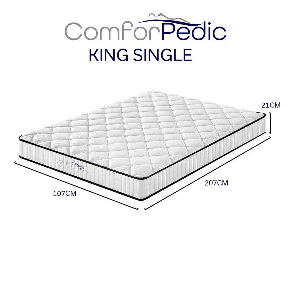 Royal Comfort Comforpedic Bonnell Spring Mattress - King Single Fast shipping On sale