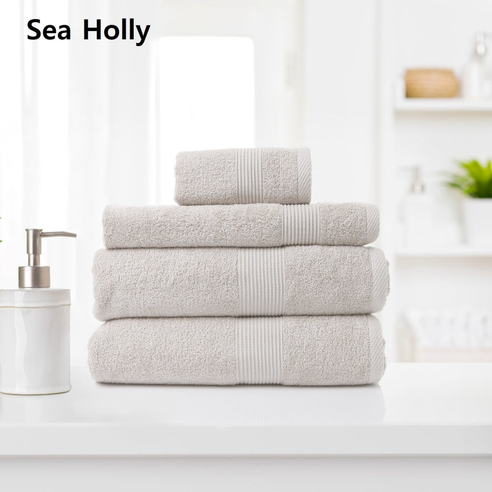 Royal Comfort Cotton Bamboo Towel 4pc Set - Seaholly Bed Sheet Fast shipping On sale